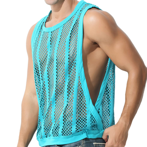 เสื้อกล้ามตาข่ายสำหรับผู้ชายเสื้อออกกำลังกายสำหรับออกกำลังกายเสื้อออกกำลังกาย - Product Image 4