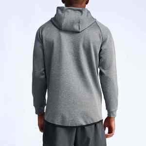 Sweat-shirt de sport en polyester solide personnalisable, séchage rapide, respirant, manches longues pour homme, vêtements de sport de fitness, hiver, haute qualité - Product Image 6