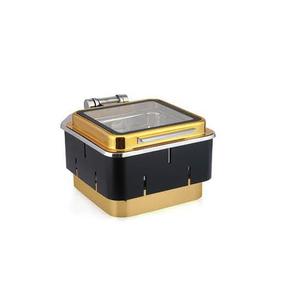 Calentador de alimentos de forma redondeada, plato de frotamiento para Buffet, fiesta de matrimonio, plato de frotamiento usado para catering, calentador de comida para Buffet, plato de frotamiento para servir - Product Image 4