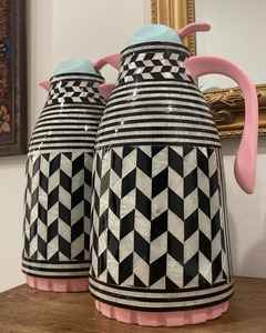 Tetera de nácar árabe de lujo, tetera elegante con incrustaciones de concha para servir té y café - Product Image 3