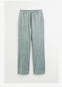 Hot Selling OEM Customizable Solid Color Velour <b>Velvet</b> Pants Unisex Loose <b>Flare</b> <b>Trousers</b> Casual Canvas Wholesale Cheap Price - Product Image 3