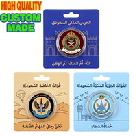Pièce de monnaie commémorative personnalisée avec carte d'emballage, cadeau pour la célébration royale en Arabie Saoudite, exposition d'aviation
