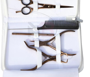 Kit d'outils Microlink Premium, Kit d'outils pour extensions de cheveux avec étui blanc, logo personnalisé, Kit de formation aux extensions de cheveux - Product Image 5