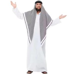 Jubba pour homme de qualité supérieure, thobe émirati blanc élégant, kandura de luxe, tenue traditionnelle arabe, douce, respirante, moderne, décontractée, islamique - Product Image 1