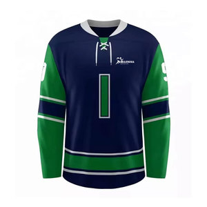 Jersey de hockey sobre hielo 100% poliéster, diseño y logotipo personalizados, fabricado en fábrica, jersey de hockey sobre hielo a bajo precio - Product Image 1