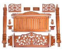 Fauteuil suspendu majestueux moderne en teck massif sculpté à la main, confortable, 3 places, pour extérieur, parc, ferme, jardin, cour, salle de sport