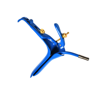 Roestvrijstalen Electro Vaginale Speculum Blauw Gecoat Diathermy Cusco En Graven Speculums Met Rookbuis - Product Image 5