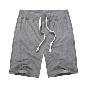 Short décontracté de haute qualité pour hommes 95% coton 5% Spandex imperméable tricoté poche de hanche logo personnalisé cordon élastique OEM solide - Product Image 6