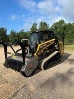 Spedizione Gratuita ASV RT135 132HP Turbo Diesel Minipala Compatta con Trituratore Forestale Idraulica ad Alto Flusso 50 GPM Macchina Forestale