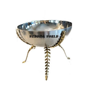 Bol à chocolat en métal doré Forme ronde Bol à chocolat plaqué argent Taille personnalisée Nouveau bol à chocolat de luxe - Product Image 6