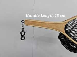 ตาข่ายจับปลาเทราท์ทำจากไม้ตาข่ายพร้อมตาข่ายทำจากสเตนเลสมีตะขอ - Product Image 4