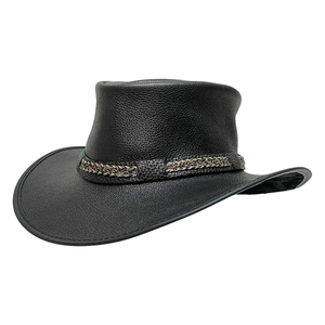 Sombreros de Vaquero Personalizados de Cuero Genuino para Hombre, Sombreros de Vaquero de Cuero Vacuno Cálidos con Servicio OEM Personalizado para Hombre - Product Image 3