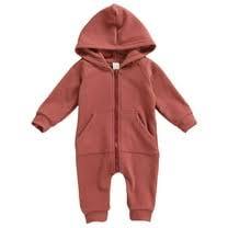 Spring Kids Boys Hoodie <b>Romper</b> with Zipper Closure - Product Image 4