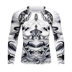 New Arrival MMA Adult Rash Guard Custom Design OEM Men Rash Guard Wholesale Low Price Men <b>Bjj</b> <b>Rashguard</b> ODM Jiu Jitsu Rash Guard - Product Image 3
