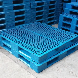 พาเลทพลาสติก HDPE สีน้ำเงิน แบบหน้าเดียว 4 ทางเข้า สำหรับอุตสาหกรรม คลังสินค้า และการขนส่ง - Product Image 5