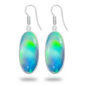 Pendientes de Ópalo Aurora de Moda, Pendientes de Plata de Lujo para Mujer, Joyería de Alta Calidad al por Mayor - Product Image 6