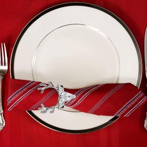 Reindeer <b>Napkin</b> Ring <b>Silver</b> Color Custom Design Elegant Tabletop and DIning Accessory Hotel and Restaurantware HORECA Supplies - Product Image 4