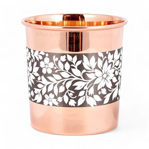 Tasse en cuivre ornée capacité personnalisée, conception complexe, parfaite pour les verres élégants, métal durable et élégant - Product Image 6