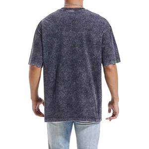 Buena calidad verano Streetwear manga corta ropa de hombre camisetas de algodón Ringer Color de gran tamaño lavado ácido camisetas - Product Image 3