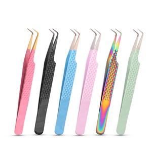 Pince à cils professionnelle pour saisir et placer chaque cils avec facilité, pince à cils incurvée, droite, volume, isolation - Product Image 5