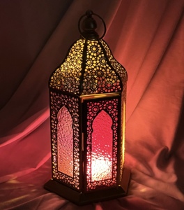Factory Direct Supply Hot Selling Handmade Elegant High End Colored Glass Metal Moroccan Lanterns for Home Decoration Ramadan - Product Image 5