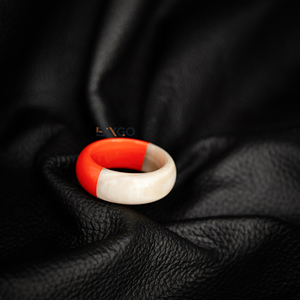 Bague peinte fine faite à la main la plus vendue, fabriquée sur commande, accessoire de mode - Product Image 3