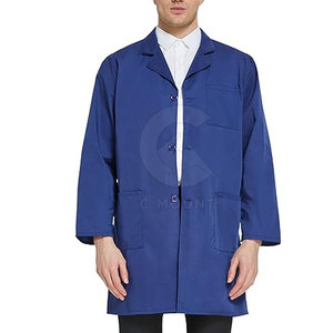 Manteaux de laboratoire 100% coton Vente en gros pour hommes Blouse de laboratoire blanche de haute qualité Blouse blanche d'hôpital personnalisée - Product Image 1