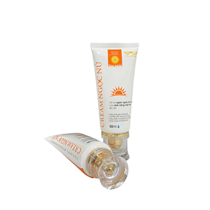 2-layer PE <b>Plastic</b> <b>Tube</b> Cosmetic Packaging with Customized Simple Smooth White Screw Cap Blue Offset Printing From Vietnam - Product Image 6