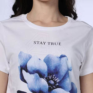 Camisetas de mujer casuales en el mejor precio Camisetas de mujer baratas con logotipo personalizado al por mayor - Product Image 5