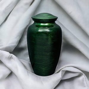 Grande urne en aluminium élégante au design moderne pour adultes Vente en gros pour l'inhumation au cimetière Crémation funéraire Finition élégante pour la sympathie - Product Image 1