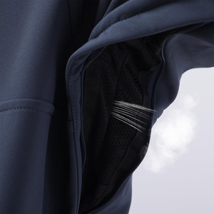 Chaqueta cortavientos ligera y personalizada OEM para hombre, ropa de golf, tela impermeable transpirable con logotipo y marca privada - Product Image 6