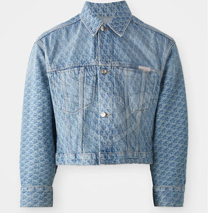 Diseñe su propio logotipo Chaqueta vaquera unisex de alta calidad Nuevo estilo Cantidad a granel Chaqueta vaquera unisex - Product Image 1