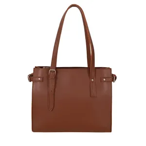 กระเป๋าโท้ทสีน้ำตาลสำหรับผู้หญิง - Product Image 2