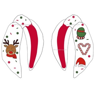 Bandeau perlé à la mode pour les femmes accessoire de mode boule de neige cloche Teddy Design pour les fêtes d'église de noël événements de nuit - Product Image 5