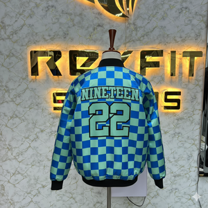 Top vente veste pour hommes en laine et en soie brodées en matériel frais avec fermeture à bouton couvert vestes Lettermen vestes - Product Image 5