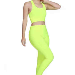 Women Seamless Fitness Yoga Suit <b>Set</b> High Waist Gym Leggings with Sports Bra Workout Activewear Training Clothing for Yoga Gym - Product Image 2