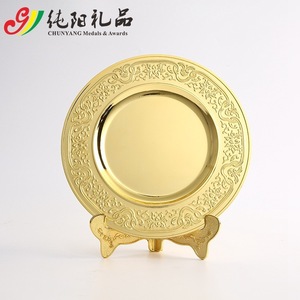 Plaque commémorative d'entreprise en relief 3D personnalisée, récompense d'honneur en cuivre, médaille en bois, trophée métallique, vente en gros - Product Image 1