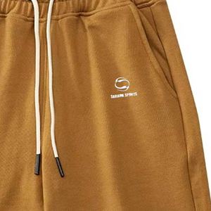 Pantalones cortos de lana para hombre con logotipo personalizado, pantalones cortos de gimnasio, mezcla de algodón, ropa deportiva, pantalones cortos para hombre al por mayor de fábrica OEM - Product Image 3