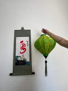 Lanterne traditionnelle en soie de bambou du festival de la mi-automne pour la décoration de la maison et du sol de Hoi An Viet Nam 2024 - Product Image 4