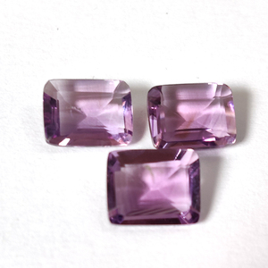 Améthyste brésilienne naturelle de haute qualité 10x8mm rectangle facette coupée et pierre précieuse bleue polie pour accessoires de bijoux - Product Image 5