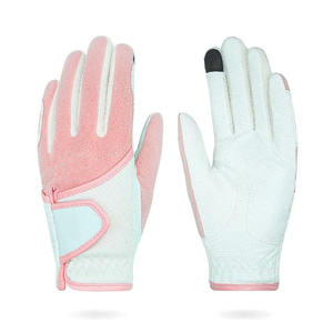 Best Selling Custom Design <b>Top</b> Quality Cabretta Leather Left Handed Durable Synthetic Leather Golf Gloves For Sale - Product Image 2