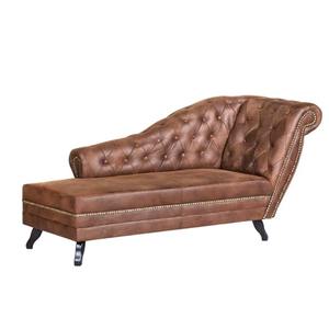 Sofá Esquinero de 3 Plazas Marrón, Cuero Genuino, Diseño Moderno y Lujoso, Inflable, Reclinable y Ajustable - Product Image 1