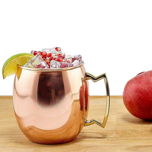 Premium Quality Mule Mug <b>Cup</b> <b>copper</b> Wine Mug 450ml Coppering glass - Product Image 1