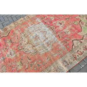 Alfombra Persa Vintage Grande de 5.3x8.5 pies, Color Rojo Marrón, de Lana - Product Image 5