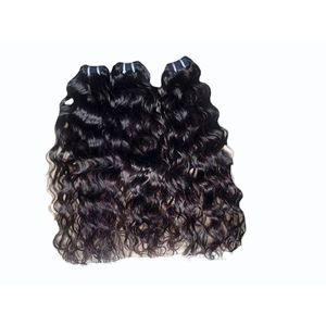 Extensiones de Cabello Humano Virgen Indio Rizado Profundo, 24-28 Pulgadas, Sin Enredos, Ondulado Natural, Negro Natural, 100g, Doble Trama a Máquina - Product Image 6