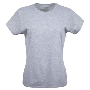 T-shirt femme respirant nouveau 100 coton solide décontracté O cou à manches courtes imprimé t-shirt - Product Image 4