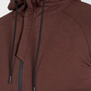 เสื้อมีฮู้ดแบบซิปของผู้ชายผ้าคอตตอนเนื้อหนาผ้าฟลีซแบบลำลองมี100% - Product Image 4