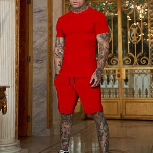 Hight Quality Manufacturer 2025 New Custom Tracksuit Sports 2 Piece Custom Logo Joggers <b>Shorts</b> & half sleeve <b>t</b>.<b>shirt</b> <b>mens</b> sets - Product Image 4