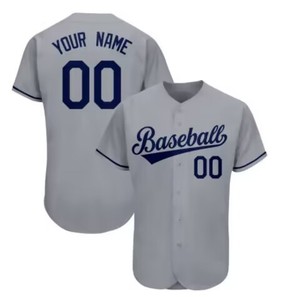 Uniforme de baseball personnalisé de haute qualité avec logo de votre marque en gros 100% polyester respirant col en v maillot de baseball vêtements de softball - Product Image 6