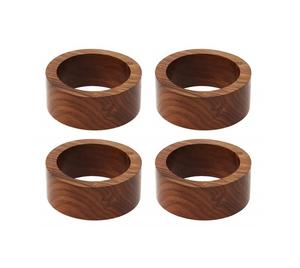 Rond de serviette en bois durable de forme ronde pour la décoration de table de restaurant d'hôtel à la maison - Product Image 3